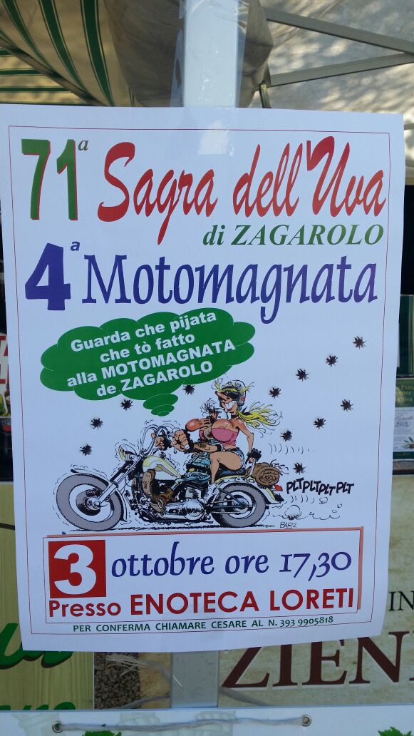 4° Motomagnata nella 71° Sagra dell’Uva di Zagarolo