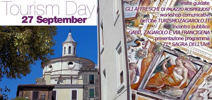 27 Settembre a Zagarolo, una giornata di appuntamenti nella Giornata Mondiale del Turismo