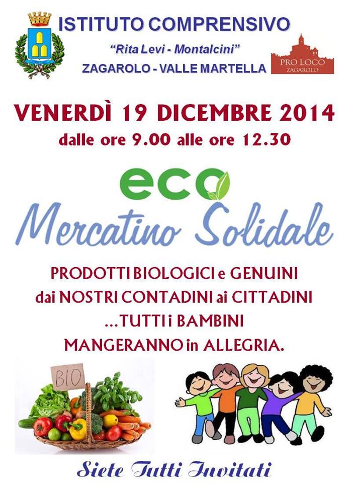 Mercatino Eco-Solidale – venerdì 19 dicembre