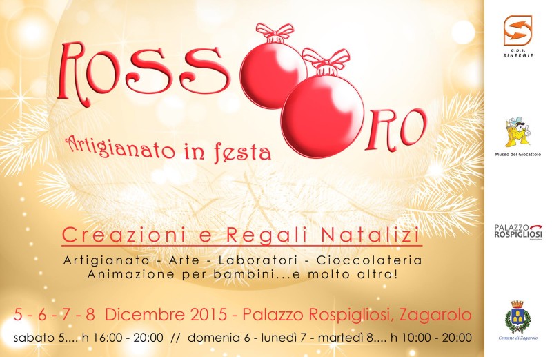 5 -8 Dicembre RossOro Artigianato in Festa a Palazzo Rospigliosi