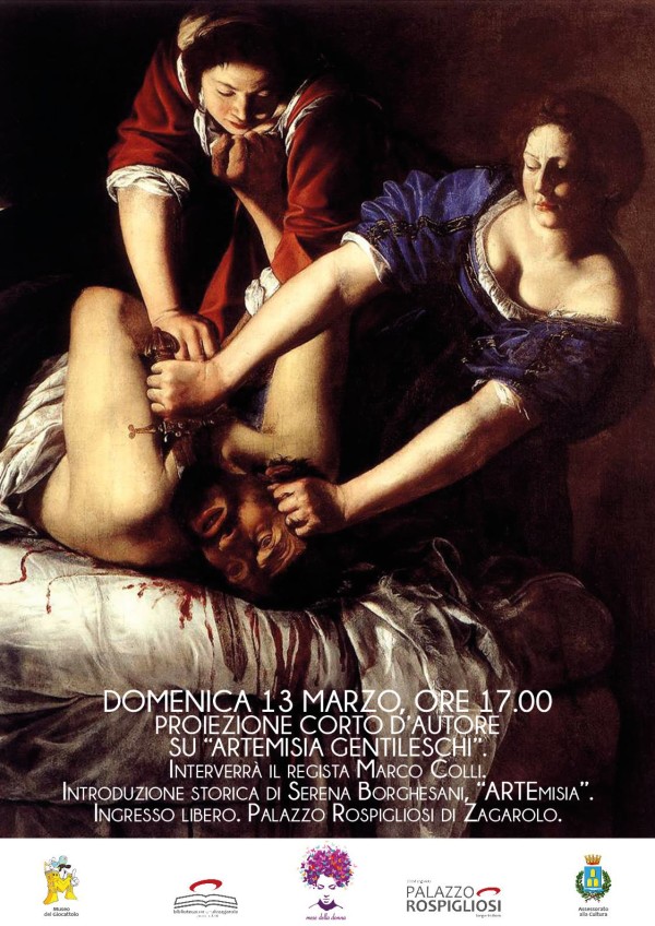 Domenica 13 Marzo  – Proiezione Corto d’Autore su Artemisia Gentileschi – Palazzo Rospigliosi