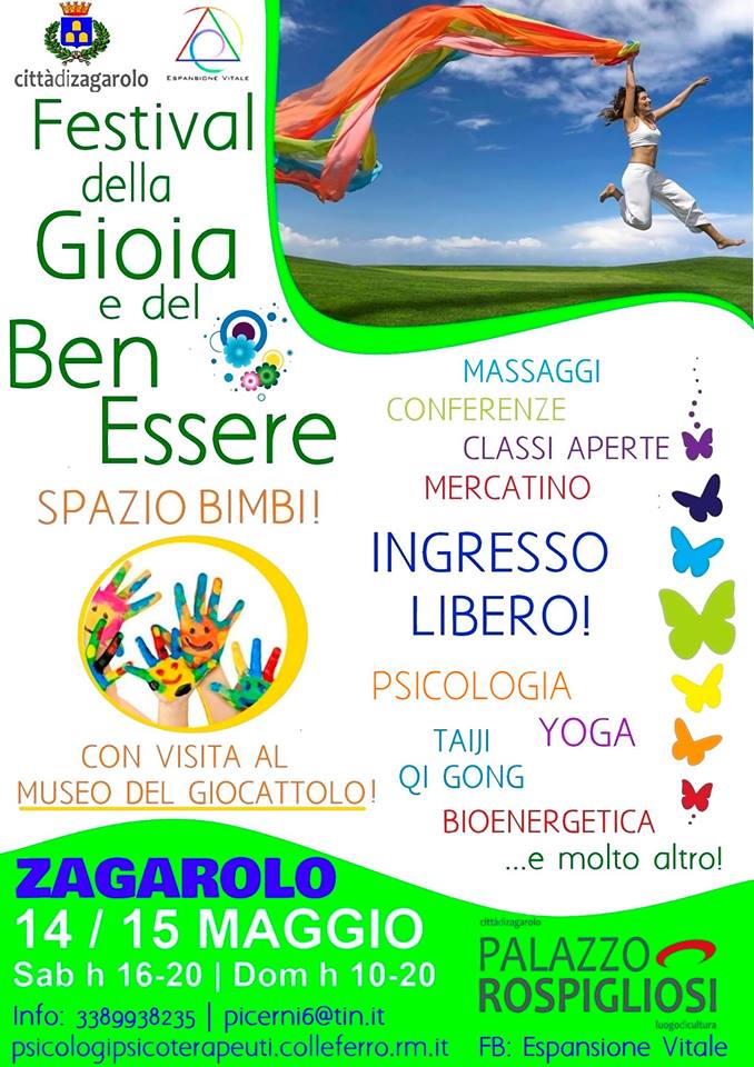 14-15 Maggio FESTIVAL DELLA GIOIA @ Palazzo Rospigliosi