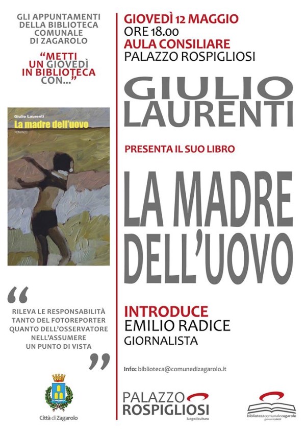 Giovedì 12 Maggio – La madre Dell’Uovo – Presentazione del Libro @ Palazzo Rospigliosi