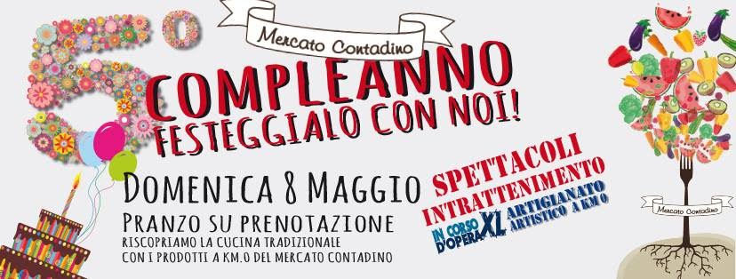 Il Mercato Contadino di Zagarolo compie 5 anni. Festeggiamo Domenica 8 Maggio!