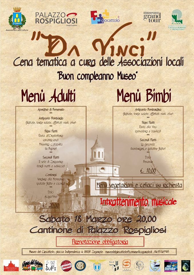 Cena “Da Vinci” al Cantinone