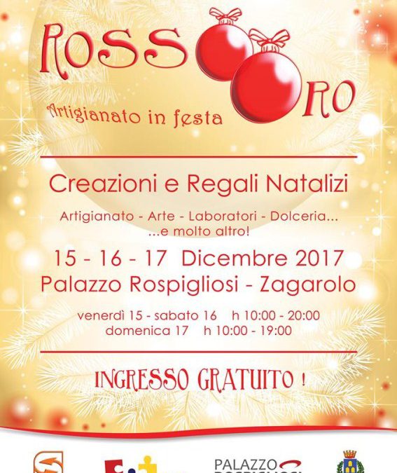 RossoOro, Artigianato in Festa – 15-17 Dicembre