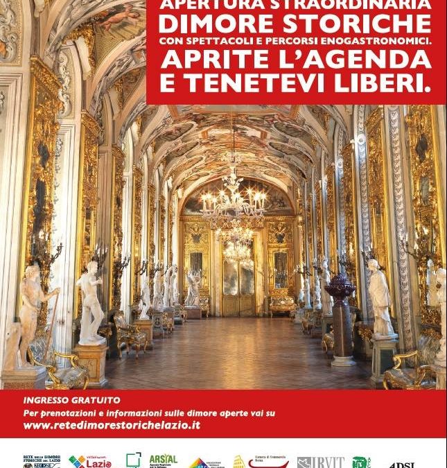 25-28 Aprile: Apertura Straordinaria dimore storiche del Lazio