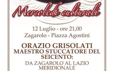 “Zagarolo… che spettacolo!” – “Mercoledì Culturali” – Amici di Zagarolo