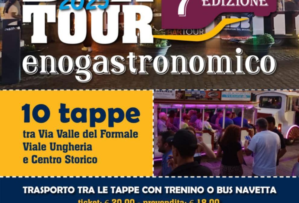 🍷 Sabato 12 Luglio a Zagarolo torna il Bar Tour enogastronomico – 7ª edizione