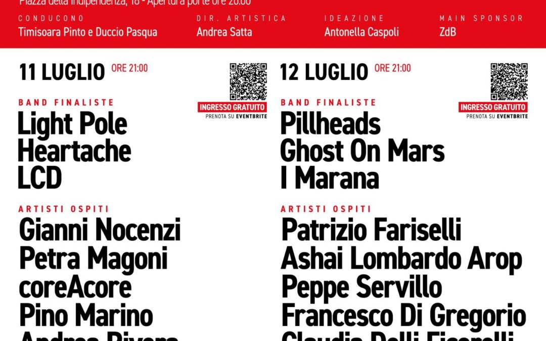 🎶 “BIG! – Premio Francesco Di Giacomo”: due serate di grande musica a Zagarolo