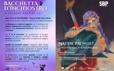 🪄 “Bacchetta d’Inchiostro” – La Masterclass di fumetto torna a Zagarolo dal 17 al 21 novembre 2025
